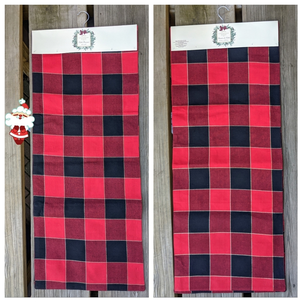 RIDGEFIELD HOME Holiday Table Runner 16" x 80" NWT